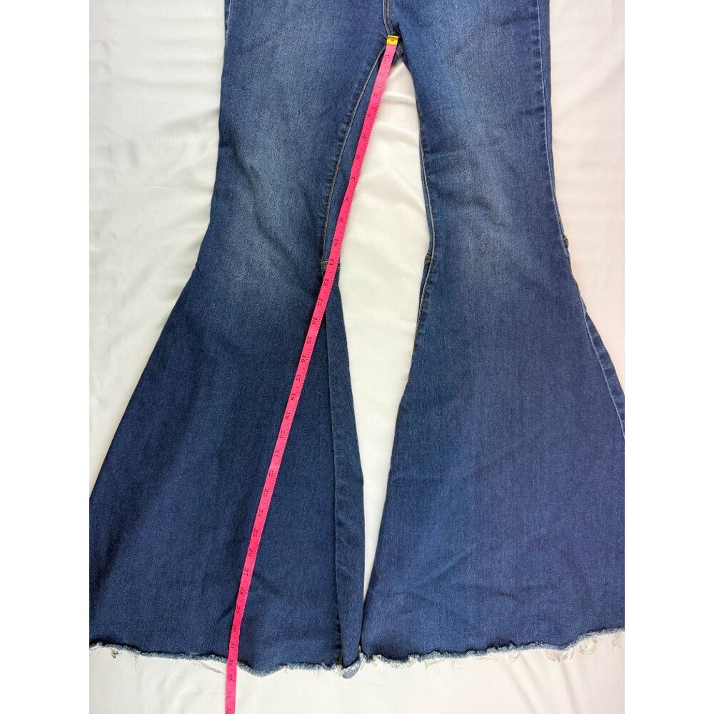 We The Free People Just Float On Flare Jeans Women's 26 Raw Hem High Rise - Picture 9 of 10